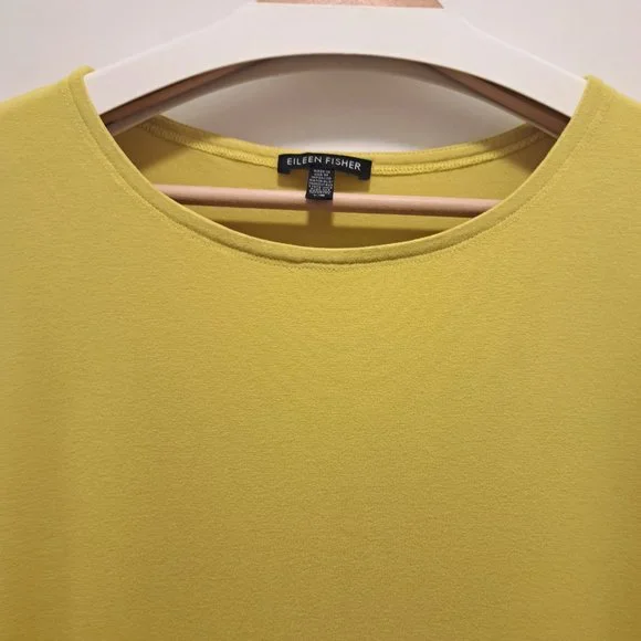 Eileen Fisher Yarrow Viscose Jersey Asymmetric Tunic Size Large - Picture 4 of 8